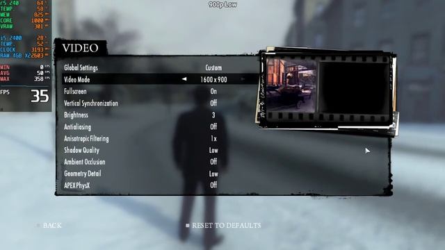 Mafia 2 | AMD R5 240 + i5 2400 | 900p, 720p, Low смотреть онлайн