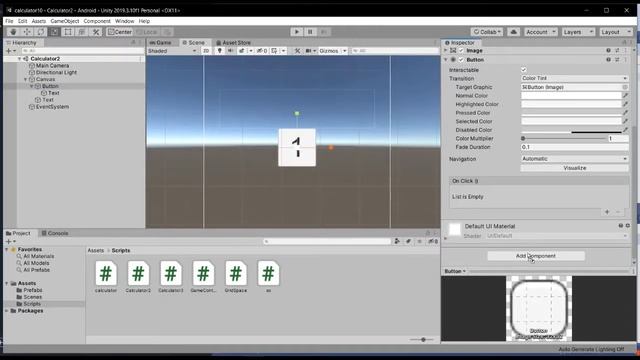 Самый простой калькулятор на Unity 3d смотреть онлайн