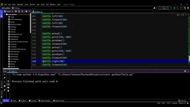 make tesla car logo in python turtle ? graphics with source code смотреть онлайн