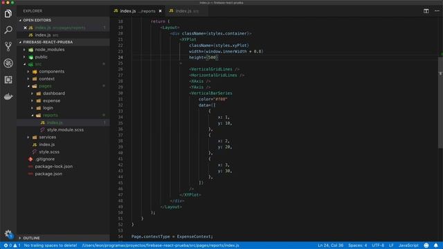 App con React y Firebase: Gráficas con react-vis смотреть онлайн