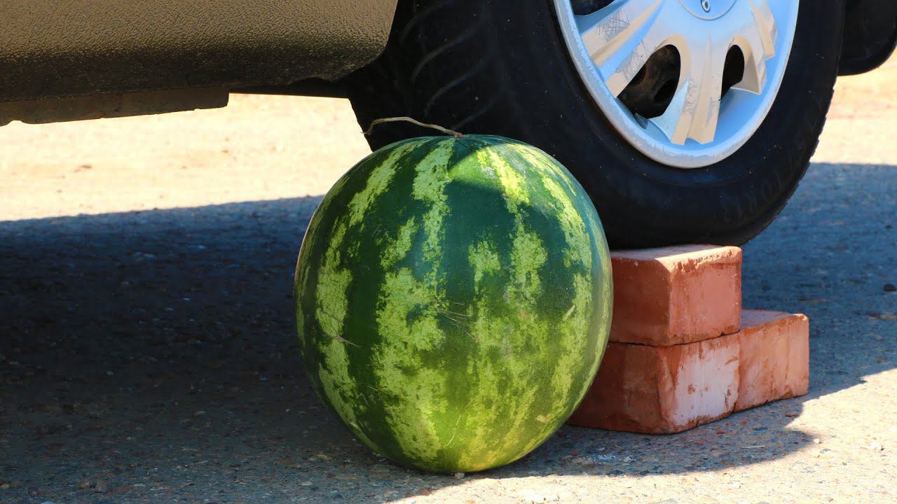 TOP 100 Crushing Crunchy & Soft Things by Car Compilation! - Experiment: Car vs Watermelon смотреть онлайн