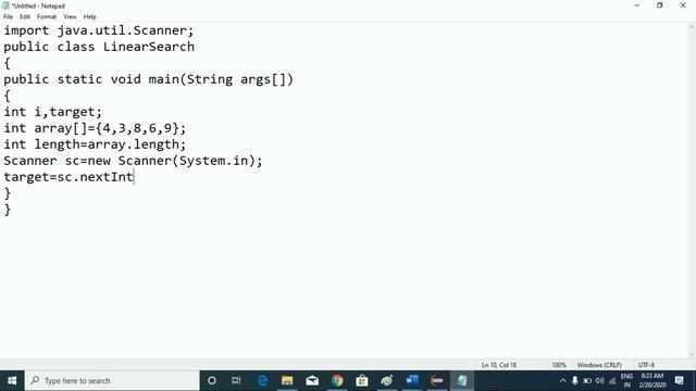 Linear Search Program in Java with Example смотреть онлайн
