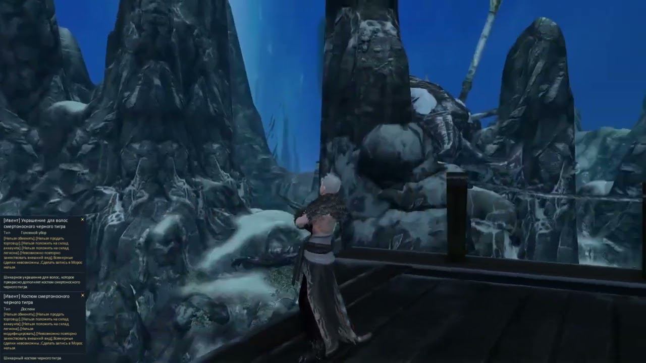 AionClassicRU - Внешний вид Костюм и украшения для волос смертоносного черного тигра