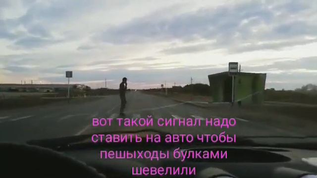 Вот такой сигнал надо ставить на автомобиль!!! Чтобы пешеходы булками шевелили!!!!!!! смотреть онлайн