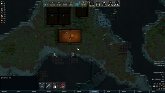 [91] RimWorld - Mining Colony Raided! - Rimhammer Dwarfs In Space - Warhammer Mods смотреть онлайн
