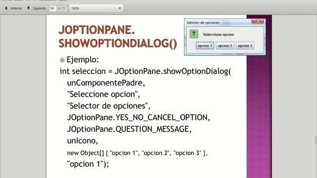 Programacion Sesion JOptionPane Java swing смотреть онлайн