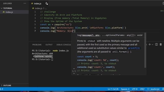 Node.JS Tutorial: #8 Core Module in Node JS | Practicing OS Module смотреть онлайн