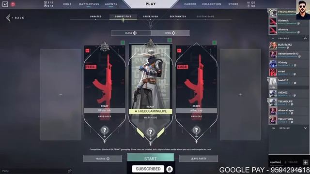 VALORANT GRIND LIVE STREAM || FREDO GAMING LIVE || BOOM BAAM || ROAD TO 500 SUBSCRIBERS || смотреть онлайн