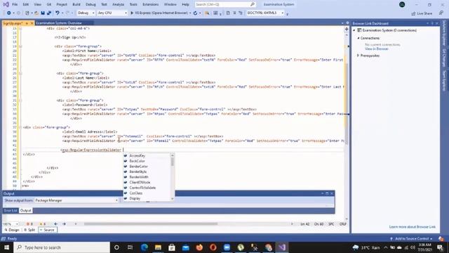 How to create user registration form||Signup page for online examination system in asp.net C# part смотреть онлайн