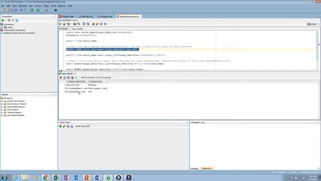 Oracle Regular Expressions смотреть онлайн