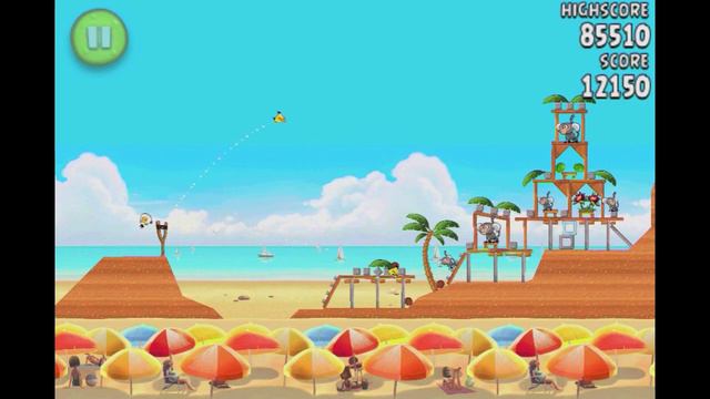 Angry Birds Rio 5-6 Beach Volley theme 3 Stars Walkthrough video gameplay tutorial iphone 4 смотреть онлайн