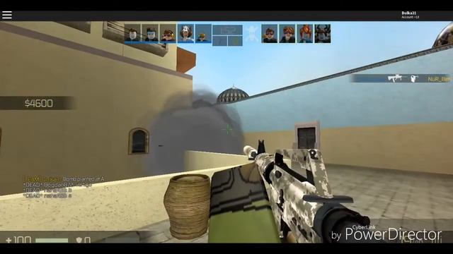 Играем в роблокс! Контр страйк! смотреть онлайн