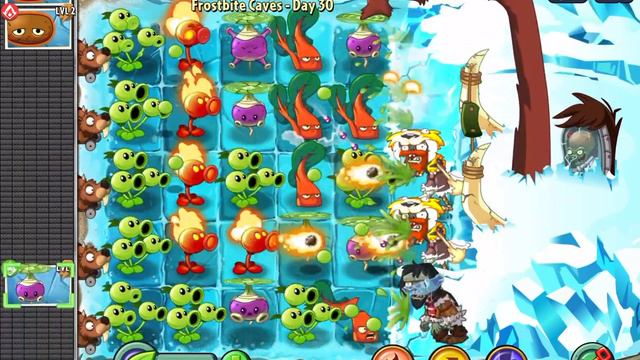 Прохождение снежного босса в игре «Растения против Зомби 2» PvZ2 смотреть онлайн