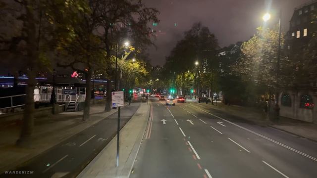 Open-top bus tour of London at night with audio; see the capital's landmarks and festive lights ✨ смотреть онлайн