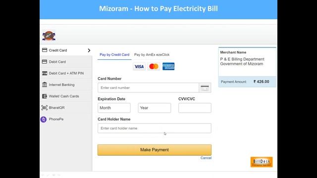 Mizoram Pay Electricity Bill Online смотреть онлайн