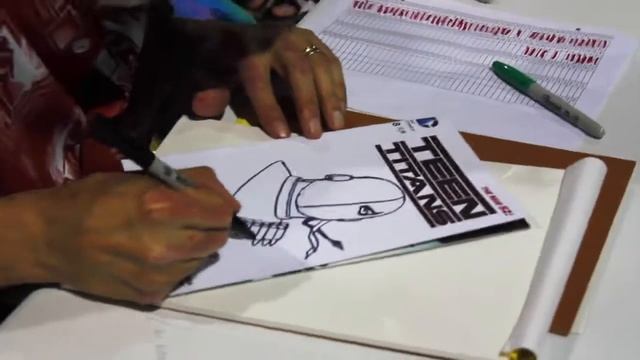 George Perez Deathstroke Sketch - Long Beach Comic Expo 2017 смотреть онлайн