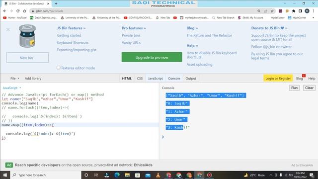 Lecture No 29 Advance JavaScript Learn forEach , map URDU/HINDi #javascript #map #foreach смотреть онлайн