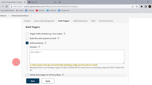 How to Build Jenkins Job Periodically using Jenkins Scheduler | Hourly | Even / Odd dates | Weekday смотреть онлайн