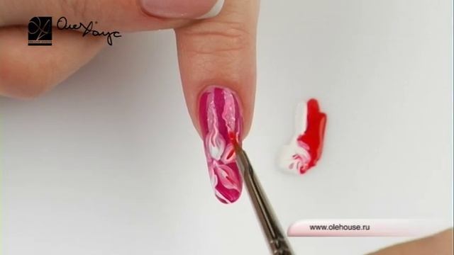 Дизайн ногтей. Акварель на лепестках смотреть онлайн