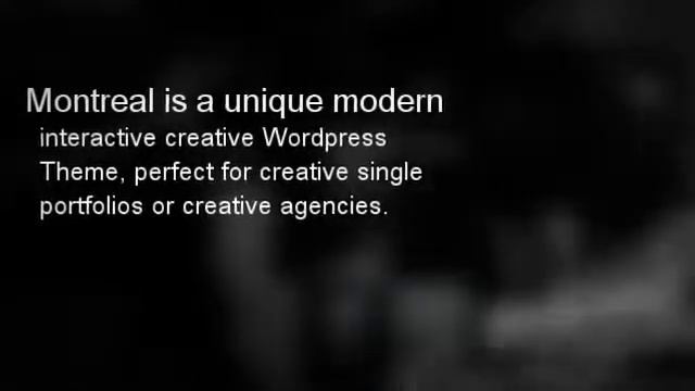 Montreal Interactive Creative Wordpress Theme + Download смотреть онлайн