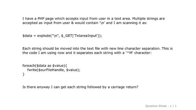 HTML : Writing a string array to text file separated by new line character смотреть онлайн