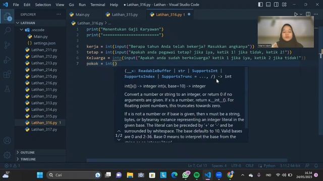 Program Menentukan Gaji Karyawan (VideoCoding2marini2M) смотреть онлайн