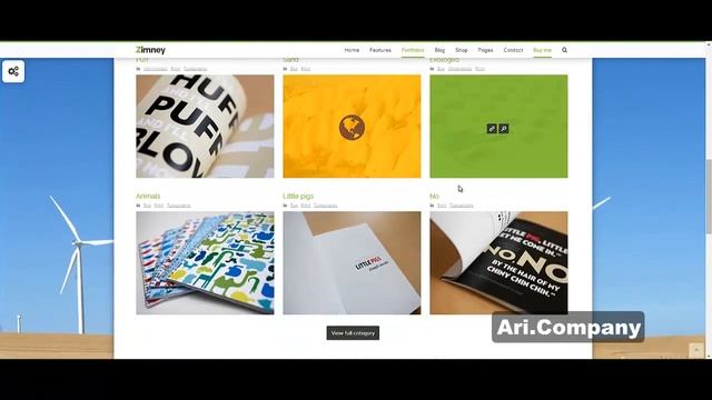 WordPress шаблон Zimney - Ari.Company смотреть онлайн