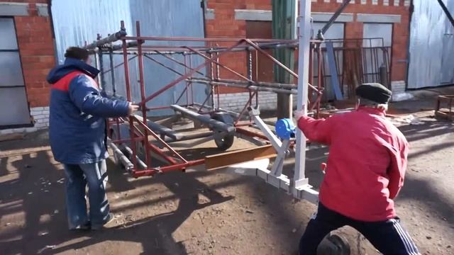 Специальный прицеп для перевозки яхт класса Оптимист и катера смотреть онлайн