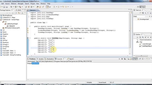 Sorted Maps and the Map Interface: Java Collections Framework Tutorial Part 4 смотреть онлайн