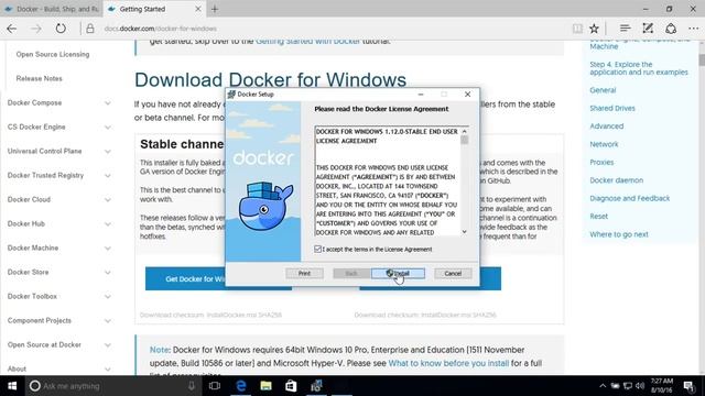 Install Docker for Windows (Win 10) смотреть онлайн