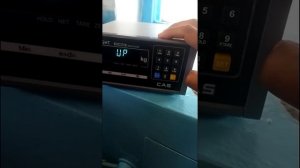 Калибровка весов Cas CI 5010A Indicator с помощью транспорта с известной массой