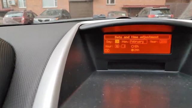 Установка времени и даты в Пежо 207 (Peugeot 207 ).
