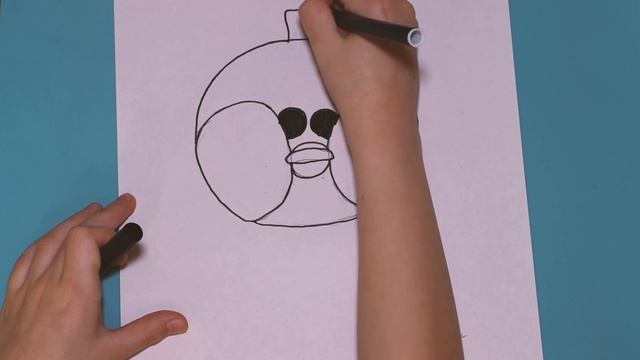 Как нарисовать Уточку ЛаЛаФанФан, рисуем утку лалафанафан карандашом поэтапно смотреть онлайн