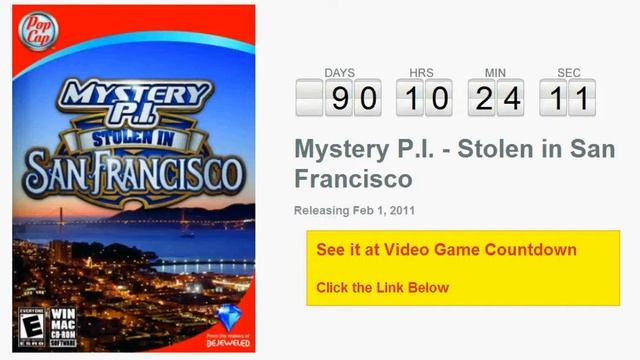 Mystery P.I. - Stolen in San Francisco PC Countdown смотреть онлайн
