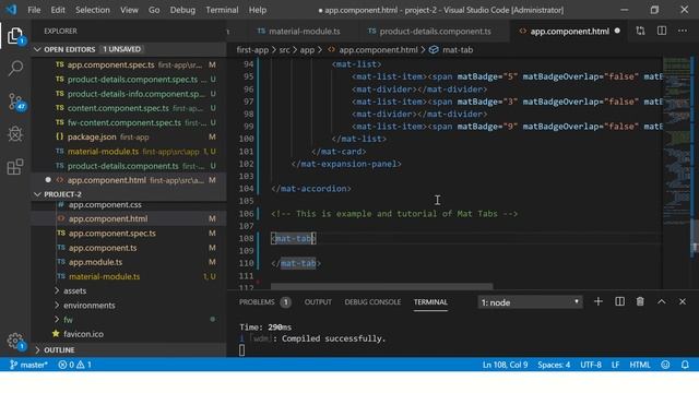 Angular Material Tutorial - Angular Mat Tabs Tutorial | Angular Tutorials For Beginners смотреть онлайн