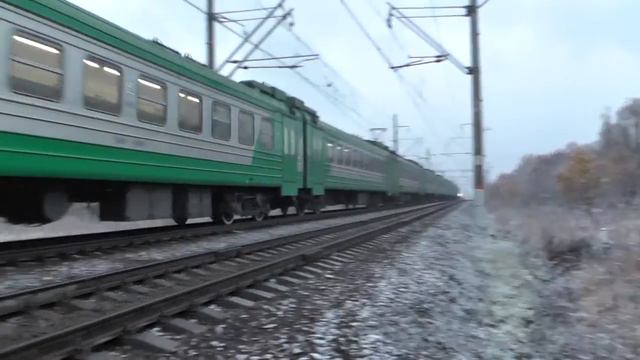 Электропоезд ЭД4М-0458 ЦППК перегон Кубинка-1 - Петелино смотреть онлайн