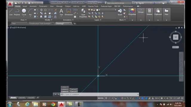 AutoCAD I 08-12 Using the XLINE Command Ang Option смотреть онлайн