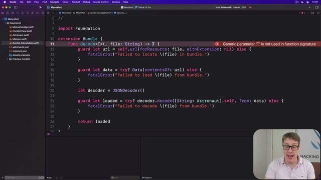 iOS 15: Using generics to load any kind of Codable data – Moonshot SwiftUI Tutorial 7/11 смотреть онлайн