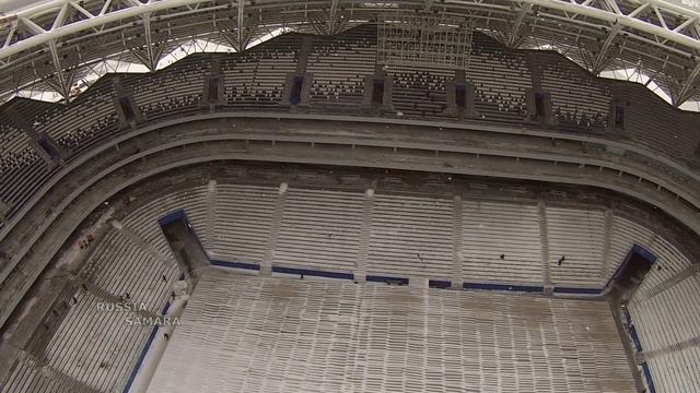 Стадион "Самара Арена" / The construction of the stadium in Samara #Russia смотреть онлайн