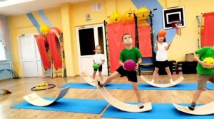 В детском саду №184 (Чебоксары) появился уникальный тренажёр «Сибирский баланс-борд»!