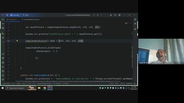 Java Training Session 89 Multi-threading - Concurrency via CompletableFuture methods allOf() anyOf( смотреть онлайн