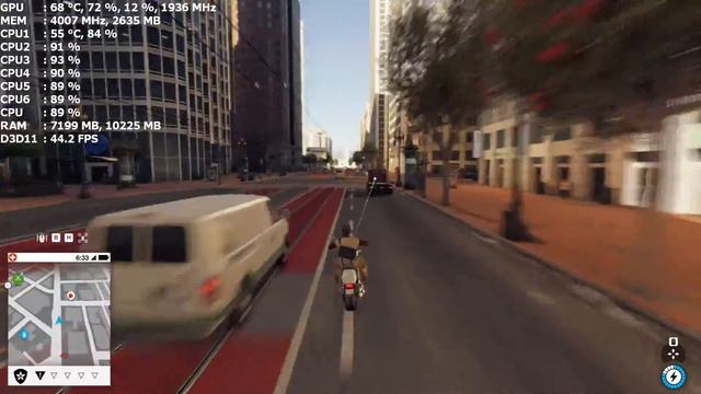 Watch Dogs 2 FX 6300 (4.4 GHz) GTX 1060 3Gb смотреть онлайн