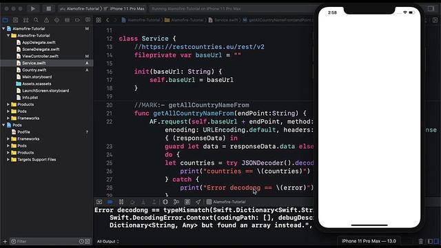 Swift Tutorial: API integration using Alamofire using swift 5 with JSON parsing using codable смотреть онлайн