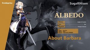 Genshin Impact | Albedo Voice Lines - English