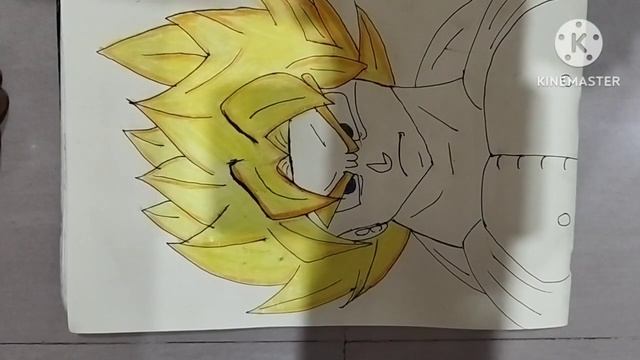drawing of Goku ssj2#Mr sketch смотреть онлайн