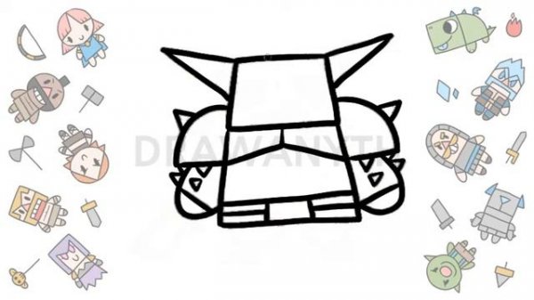 How to draw PEKKA /clash royale