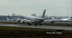 Низкая облочность, и мелкий дождь... Тренировочный полёт Ил-96-400VVIP RA-96102