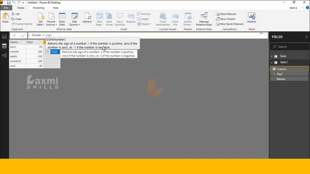 SIGN function (DAX) - (DAX) | SIGN function (DAX) In Power BI Desktop смотреть онлайн