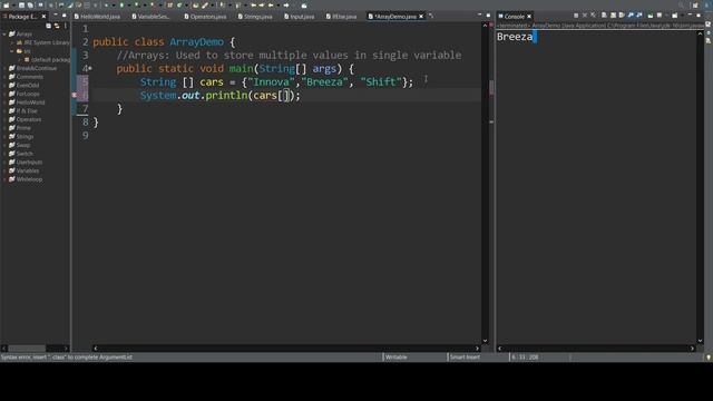 Arrays in Java | Types of Arrays in Java | Java Tutorial in Telugu смотреть онлайн
