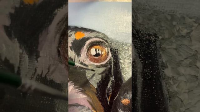 «Смена поколений» #собаки #таксы #вмиреживотных #картинамаслом #художник #семья #мама #картина смотреть онлайн